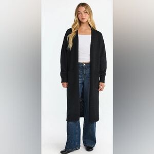 Long Black Cardigan